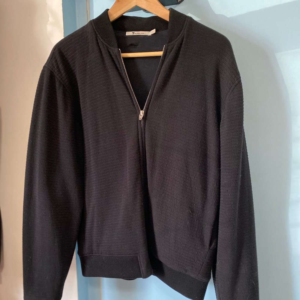 Vintage Black T by Alexander Wang Quilted Bomber (Sm)